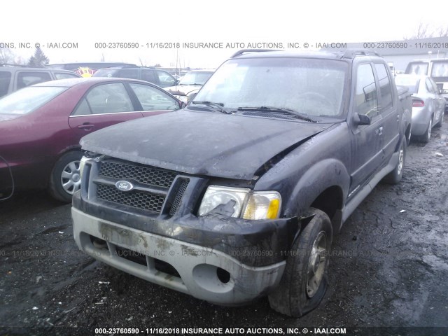 1FMZU77E71UB82632 - 2001 FORD EXPLORER SPORT TR  BLUE photo 2