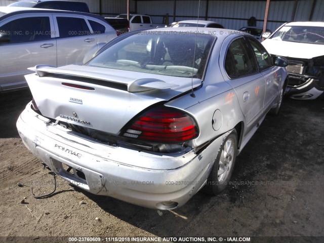 1G2NF52E64M553765 - 2004 PONTIAC GRAND AM SE1 SILVER photo 4