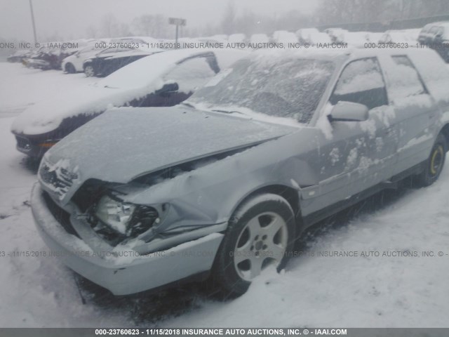 WAUJC84AXWN000531 - 1998 AUDI A6 QUATTRO WAGON SILVER photo 2