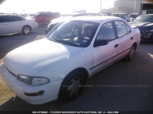 1Y1SK5281TZ029344 - 1996 GEO PRIZM LSI WHITE photo 2