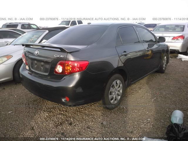 JTDBL40E899061267 - 2009 TOYOTA COROLLA LE/XLE SILVER photo 4