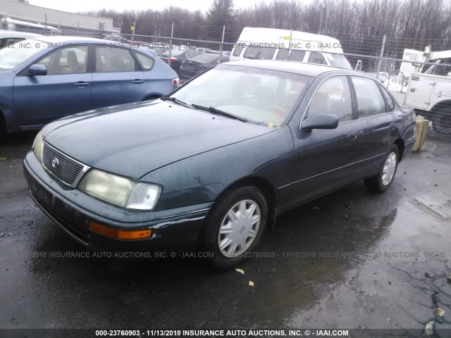 4T1BF12B6TU073359 - 1996 TOYOTA AVALON XL/XLS GREEN photo 2