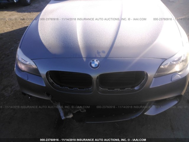 WBAFU7C57BC870356 - 2011 BMW 535 XI SILVER photo 6