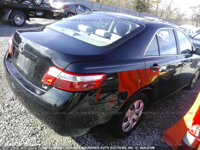 4T1BE46K59U820358 - 2009 TOYOTA CAMRY SE/LE/XLE BLACK photo 4