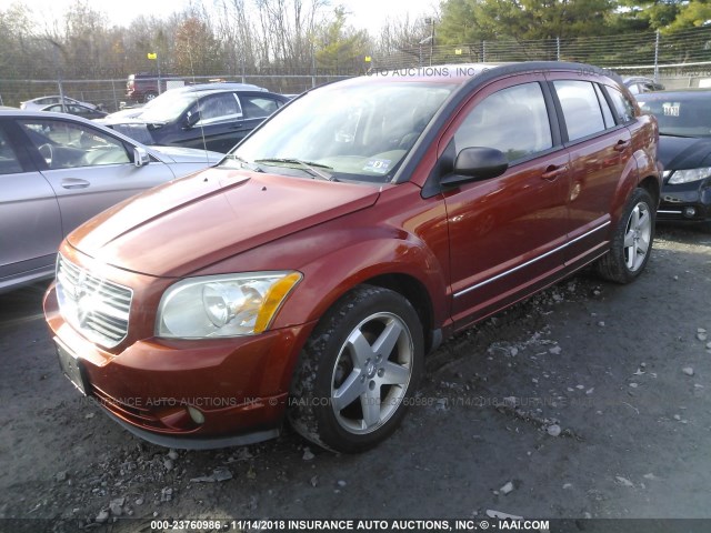 1B3HB78K18D671677 - 2008 DODGE CALIBER R/T ORANGE photo 2