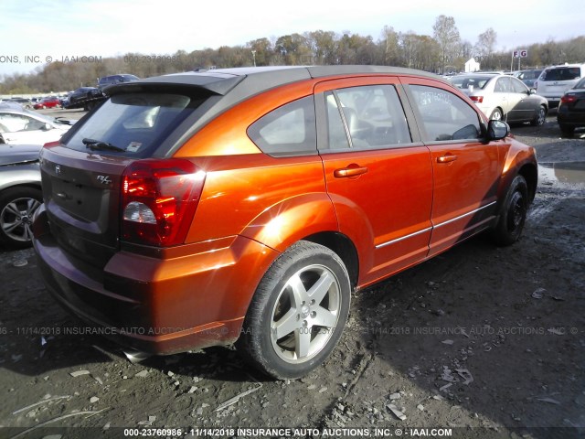 1B3HB78K18D671677 - 2008 DODGE CALIBER R/T ORANGE photo 4