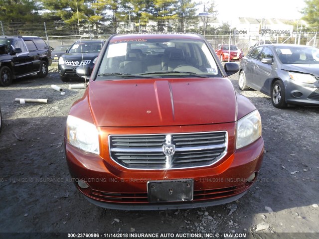 1B3HB78K18D671677 - 2008 DODGE CALIBER R/T ORANGE photo 6