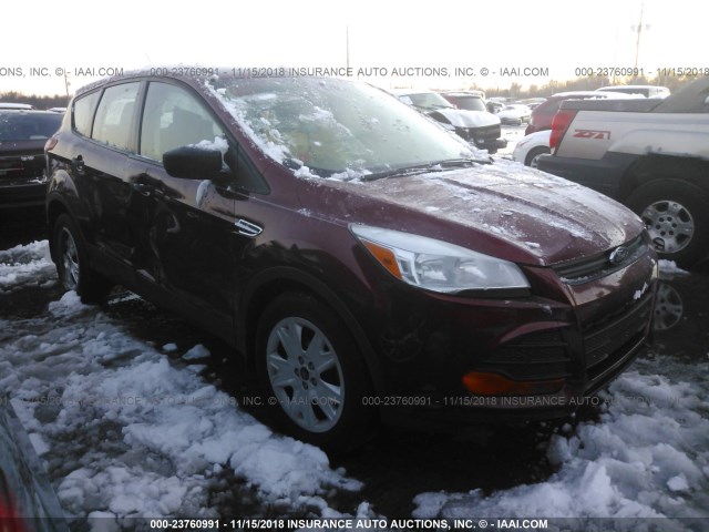 1FMCU0F78EUC73821 - 2014 FORD ESCAPE S RED photo 1