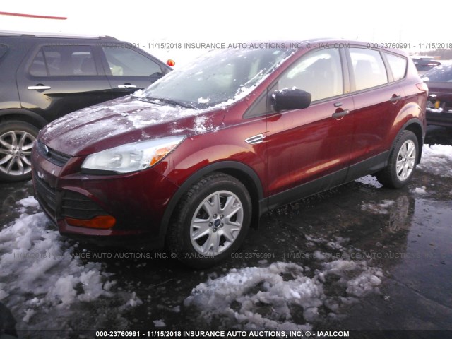 1FMCU0F78EUC73821 - 2014 FORD ESCAPE S RED photo 2