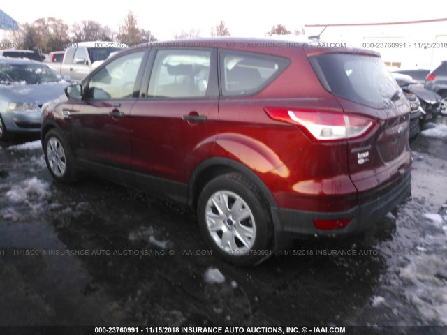 1FMCU0F78EUC73821 - 2014 FORD ESCAPE S RED photo 3