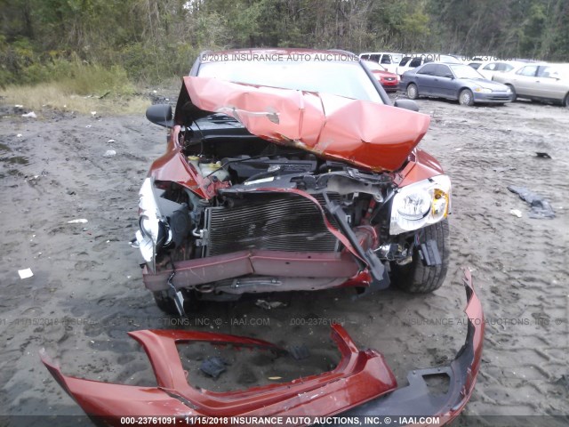 1B3HB48B77D165266 - 2007 DODGE CALIBER SXT ORANGE photo 6