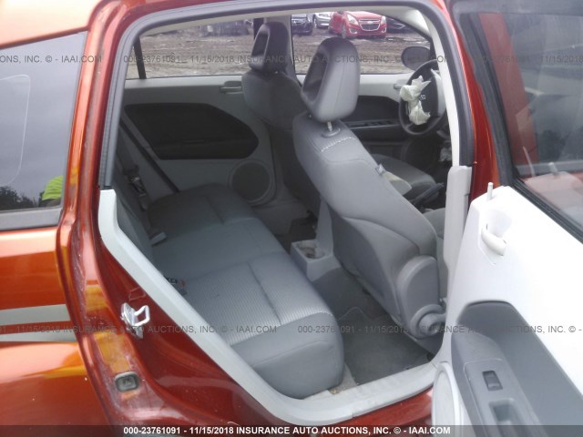 1B3HB48B77D165266 - 2007 DODGE CALIBER SXT ORANGE photo 8