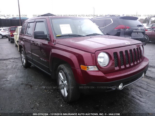 1C4NJPCBXCD580377 - 2012 JEEP PATRIOT LIMITED RED photo 1