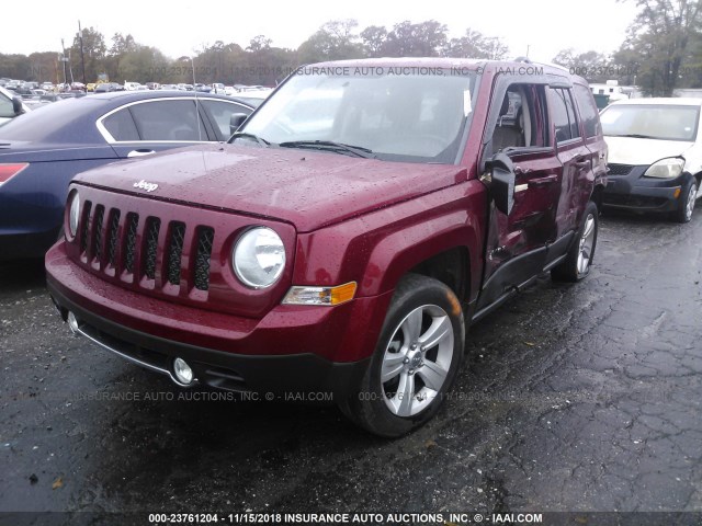 1C4NJPCBXCD580377 - 2012 JEEP PATRIOT LIMITED RED photo 2