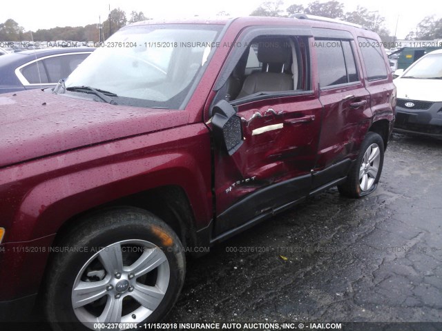 1C4NJPCBXCD580377 - 2012 JEEP PATRIOT LIMITED RED photo 6