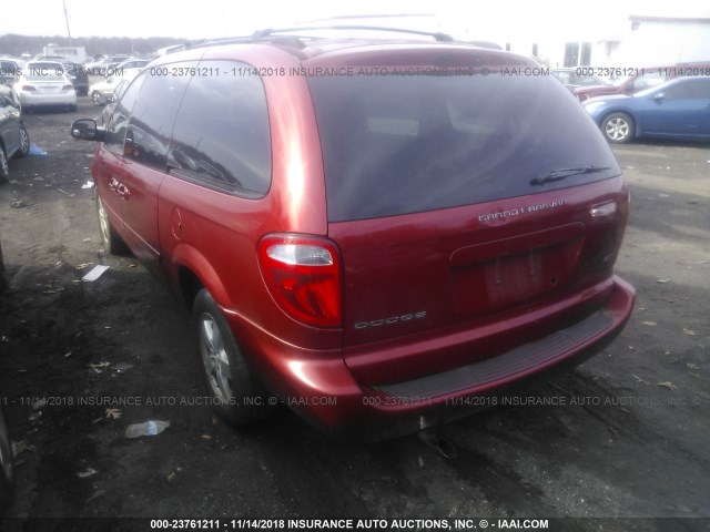 2D4GP44L76R820325 - 2006 DODGE GRAND CARAVAN SXT RED photo 3