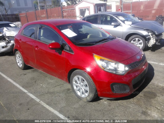 KNADM5A38C6038604 - 2012 KIA RIO LX RED photo 1