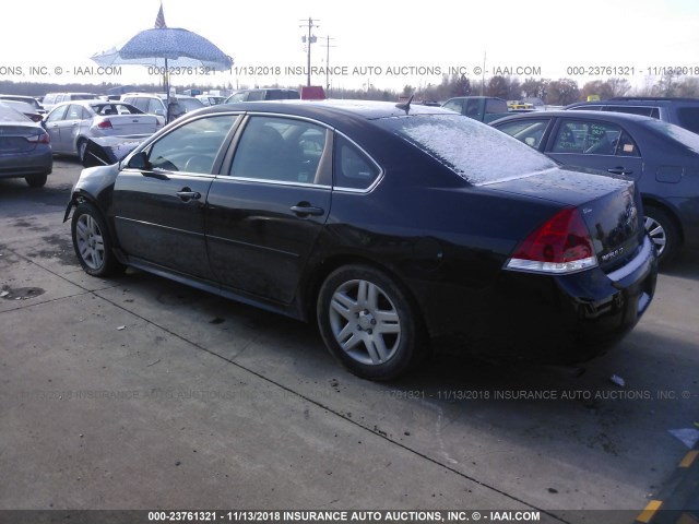 2G1WB5E39E1162914 - 2014 CHEVROLET IMPALA LIMITED LT BLACK photo 3