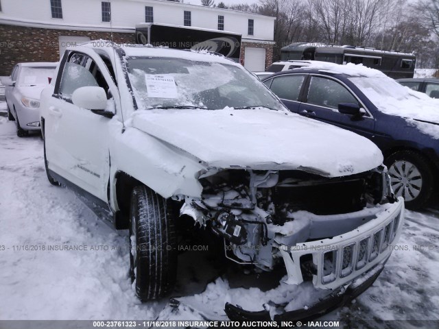 1C4NJDEBXGD653698 - 2016 JEEP COMPASS LATITUDE WHITE photo 1