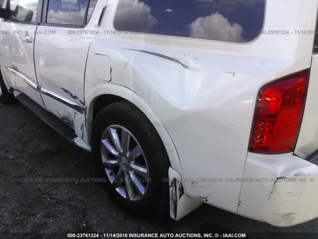 5N3ZA0NC7AN903552 - 2010 INFINITI QX56 WHITE photo 6