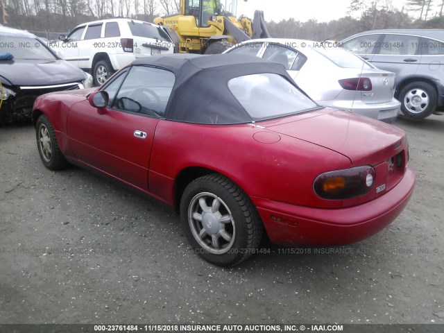 JM1NA3510P0420910 - 1993 MAZDA MX-5 MIATA RED photo 3