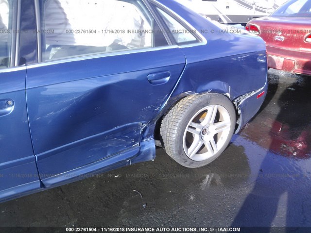 WAUDF78E68A075667 - 2008 AUDI A4 2.0T QUATTRO BLUE photo 6