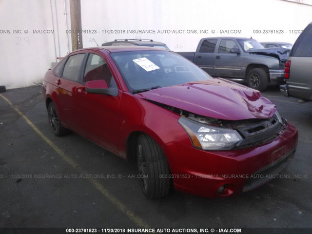 1FAHP3GN2AW106245 - 2010 FORD FOCUS SES RED photo 1