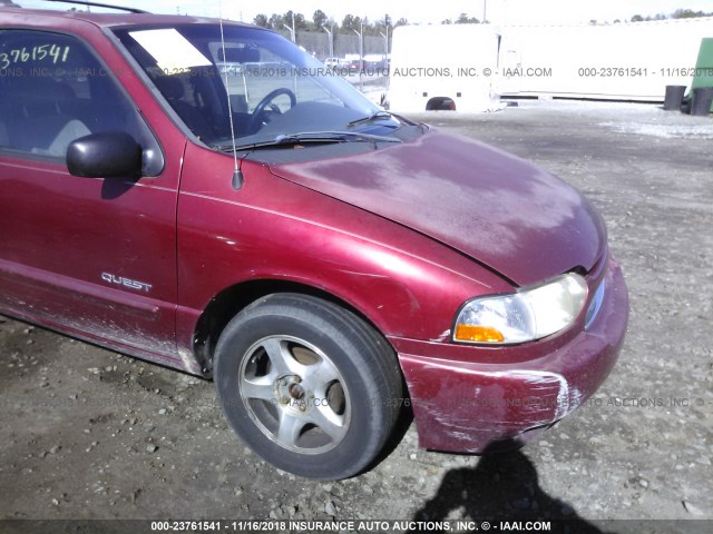 4N2XN11T8XD818865 - 1999 NISSAN QUEST SE/GLE/GXE BURGUNDY photo 6