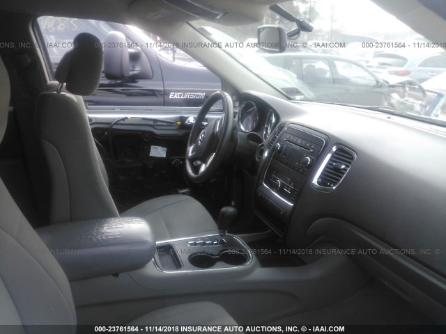 1C4RDJAG9CC100534 - 2012 DODGE DURANGO SXT SILVER photo 5