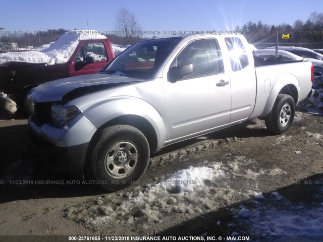 1N6BD0CT6DN751130 - 2013 NISSAN FRONTIER S/SV SILVER photo 2