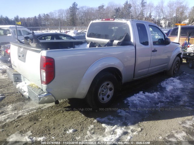 1N6BD0CT6DN751130 - 2013 NISSAN FRONTIER S/SV SILVER photo 4