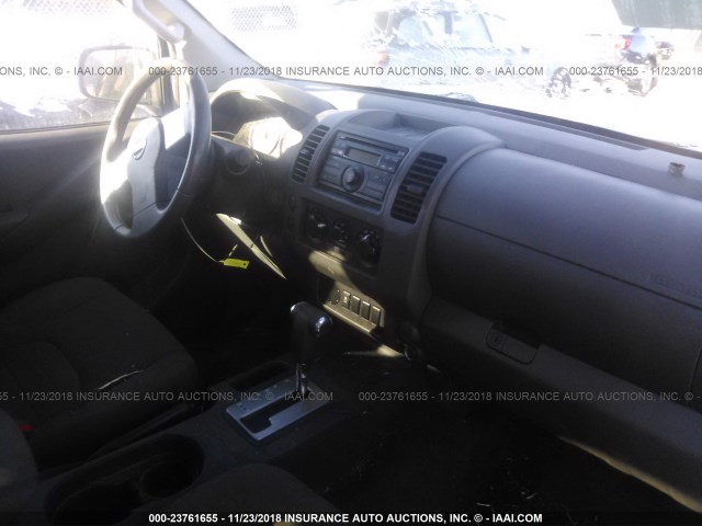1N6BD0CT6DN751130 - 2013 NISSAN FRONTIER S/SV SILVER photo 5