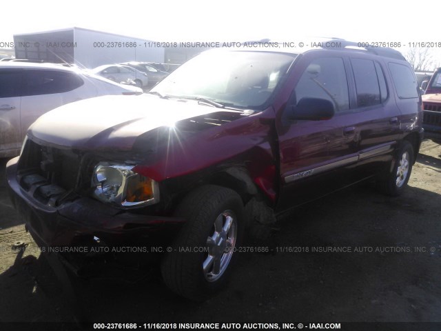 1GKET16S036138011 - 2003 GMC ENVOY XL MAROON photo 2