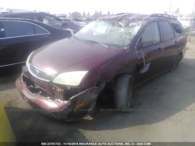 1FAHP36N57W175179 - 2007 FORD FOCUS ZXW/S/SE/SES BURGUNDY photo 2