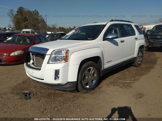 2GKALMEK8D6134351 - 2013 GMC TERRAIN SLE WHITE photo 2