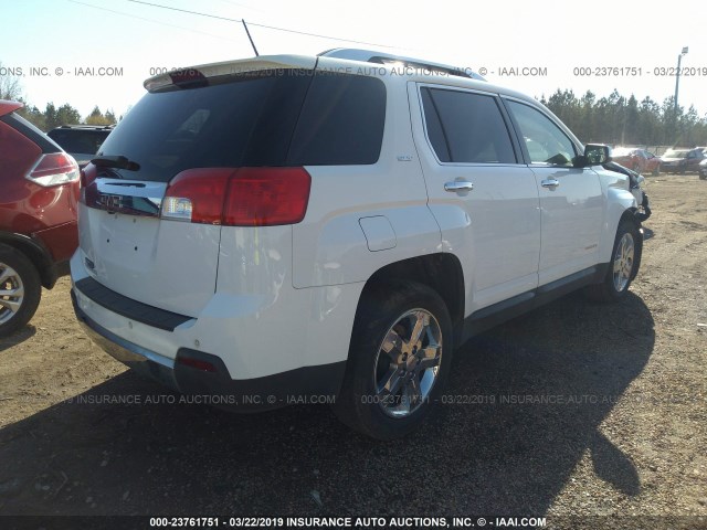 2GKALMEK8D6134351 - 2013 GMC TERRAIN SLE WHITE photo 4