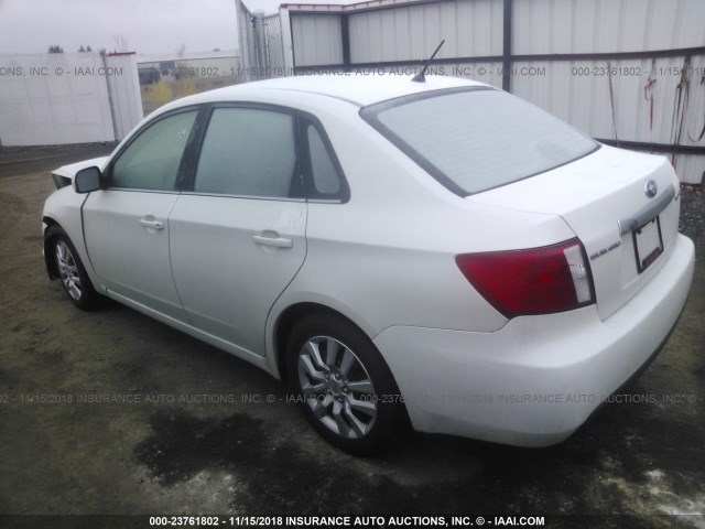 JF1GE61659H505932 - 2009 SUBARU IMPREZA 2.5I WHITE photo 3