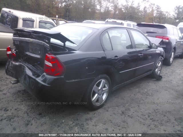 1G1ZU57N27F231296 - 2007 CHEVROLET MALIBU LTZ BLACK photo 4