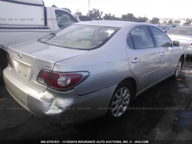 JTHBF30G530102337 - 2003 LEXUS ES 300 SILVER photo 4