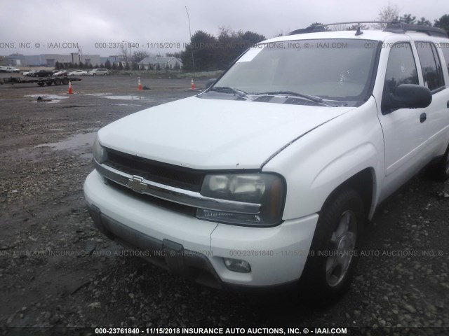 1GNET16S266149762 - 2006 CHEVROLET TRAILBLAZER EXT LS/EXT LT WHITE photo 2