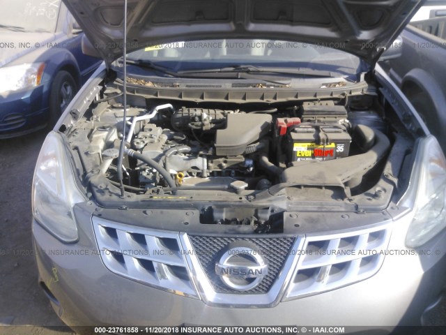 JN8AS5MT8CW600402 - 2012 NISSAN ROGUE S/SV SILVER photo 10
