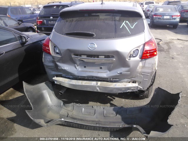 JN8AS5MT8CW600402 - 2012 NISSAN ROGUE S/SV SILVER photo 6
