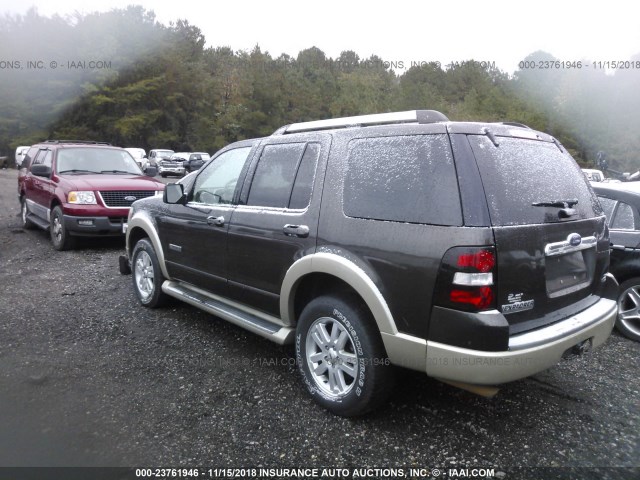 1FMEU64E07UA84175 - 2007 FORD EXPLORER EDDIE BAUER BROWN photo 3