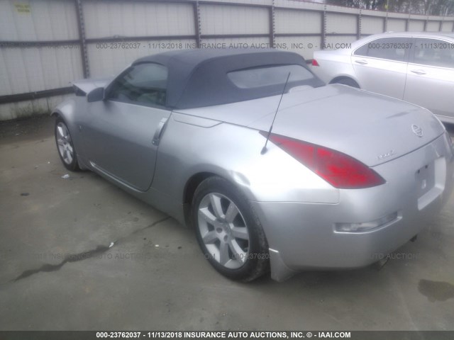 JN1AZ36A85M754083 - 2005 NISSAN 350Z ROADSTER SILVER photo 3