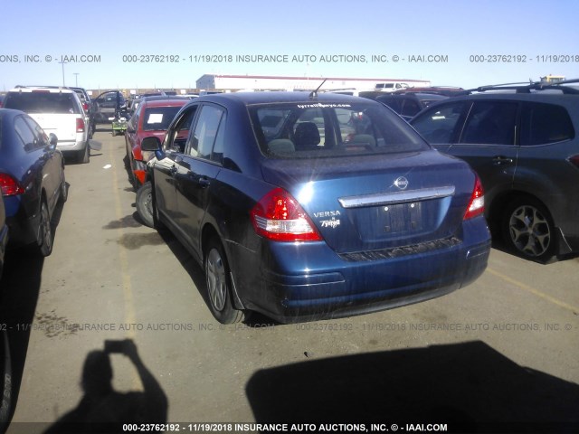 3N1BC1AP9AL451646 - 2010 NISSAN VERSA S/SL BLUE photo 3