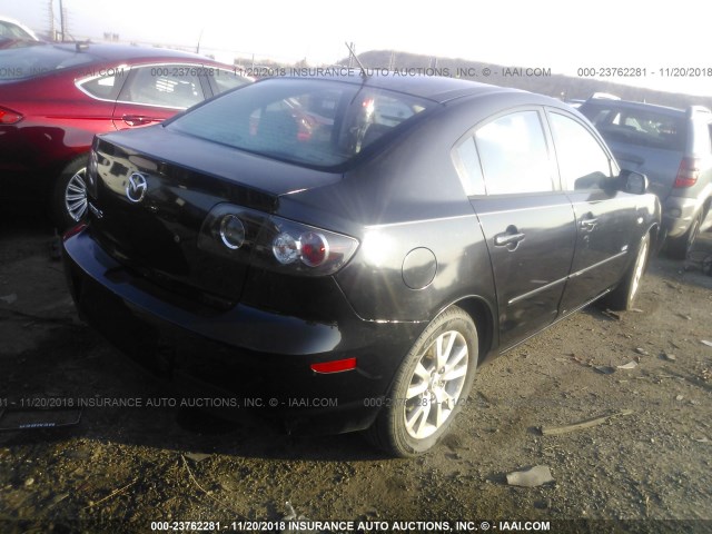 JM1BK324881104035 - 2008 MAZDA 3 S BLACK photo 4