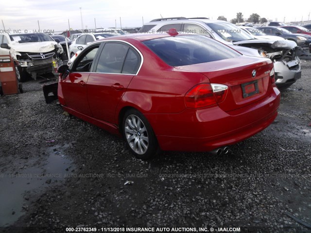 WBAVB33536KS31705 - 2006 BMW 330 I RED photo 3