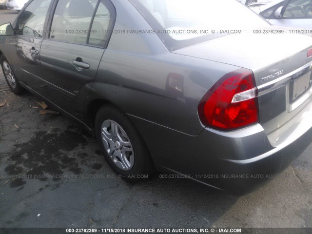 1G1ZS53F86F157580 - 2006 CHEVROLET MALIBU LS GRAY photo 6