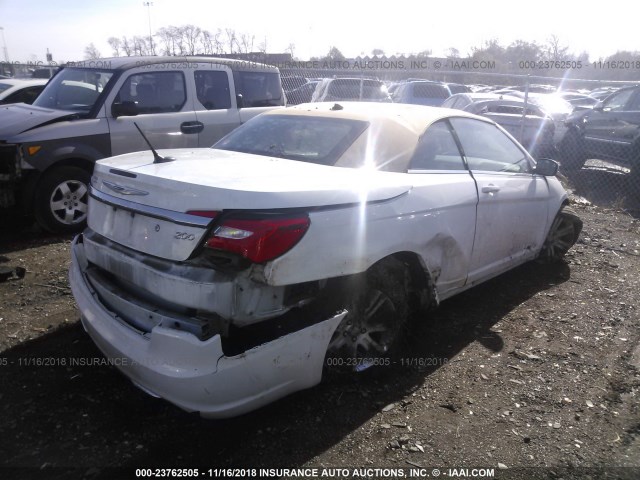 1C3BC2EG4BN613654 - 2011 CHRYSLER 200 TOURING WHITE photo 4