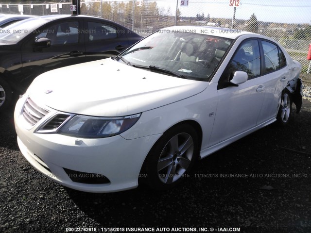 YS3FB49Y181143235 - 2008 SAAB 9-3 2.0T WHITE photo 2